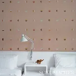 JOSHUA TREE HAND PRINTED SISAL - PETAL Schumacher Wallpaper JOSHUA TREE HAND PRINTED SISAL PETAL Schumacher Wallpaper wallpaper - SKU 5012443