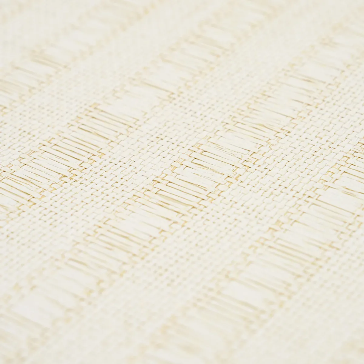 JUNE WOVEN TEXTURED STRIPE NATURAL Schumacher Wallpaper wallpaper - SKU 5015550