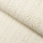 JUNE WOVEN TEXTURED STRIPE NATURAL Schumacher Wallpaper wallpaper - SKU 5015550