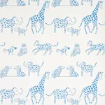 Schumacher JUNGLE JUBILEE - BLUE Wallpaper | Buy Online Schumacher JUNGLE JUBILEE wallpaper, color BLUE, SKU 5012470