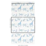 Schumacher JUNGLE JUBILEE - BLUE Wallpaper | Buy Online Schumacher JUNGLE JUBILEE wallpaper, color BLUE, SKU 5012470