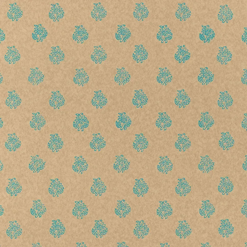KALADERA TURQUOISE Schumacher Wallpaper wallpaper - SKU 5005254