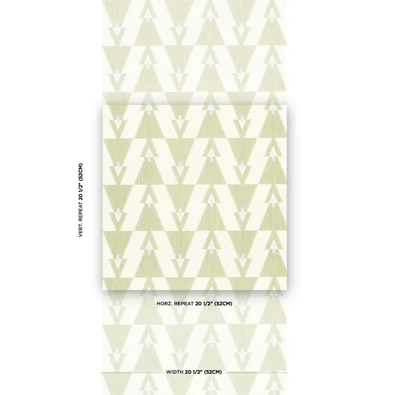 Schumacher KALIDO wallpaper, color PISTACHIO, SKU 5015790
