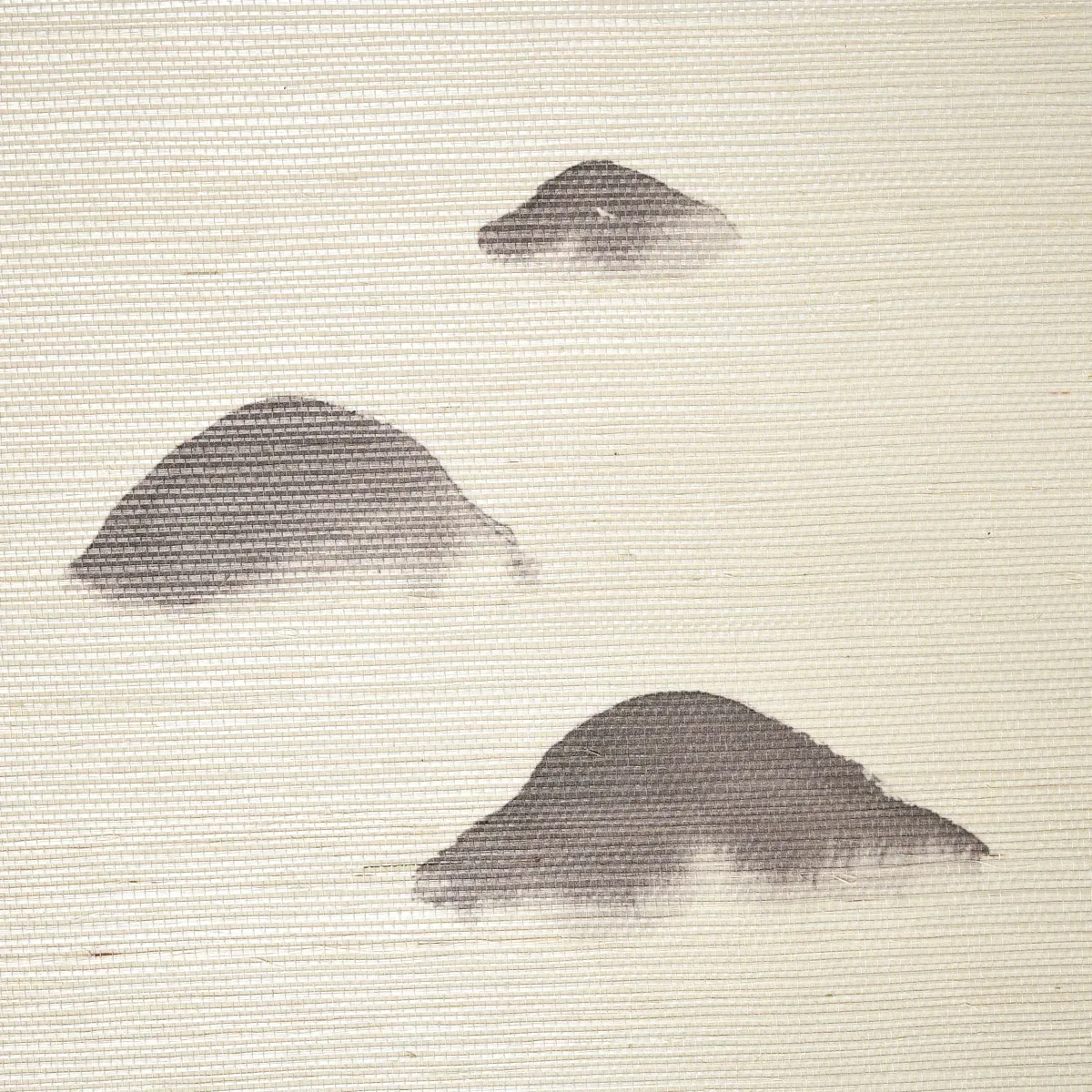 KANJI SISAL PANEL SET INK Schumacher Wallpaper wallpaper - SKU 5011780