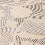 KANTHA EMBROIDERED FLOWER SISAL - CARBON Schumacher Wallpape KANTHA EMBROIDERED FLOWER SISAL CARBON Schumacher Wallpaper wallpaper - SKU 5015180