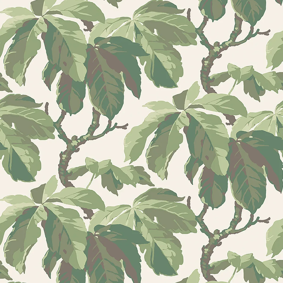 KASTANJ LEAF Schumacher Wallpaper wallpaper - SKU 4839