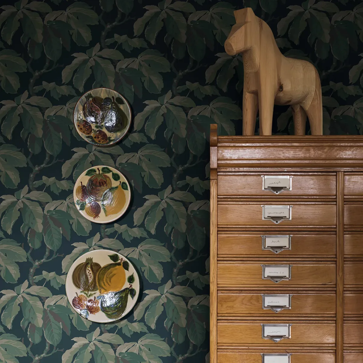 KASTANJ SPRUCE Schumacher Wallpaper wallpaper - SKU 4838