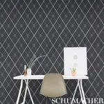 Kasumi Diamond CHALKBOARD Schumacher Wallpaper wallpaper - SKU 5009510