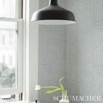 KATAMA BLUE ON IVORY Schumacher Wallpaper wallpaper - SKU 5012421