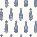 KATARA PAISLEY - DELFT Schumacher Wallpaper | Wallpaper Twin KATARA PAISLEY DELFT Schumacher Wallpaper wallpaper - SKU 5005331