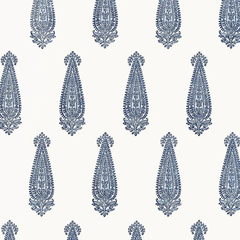 KATARA PAISLEY DELFT Schumacher Wallpaper wallpaper - SKU 5005331