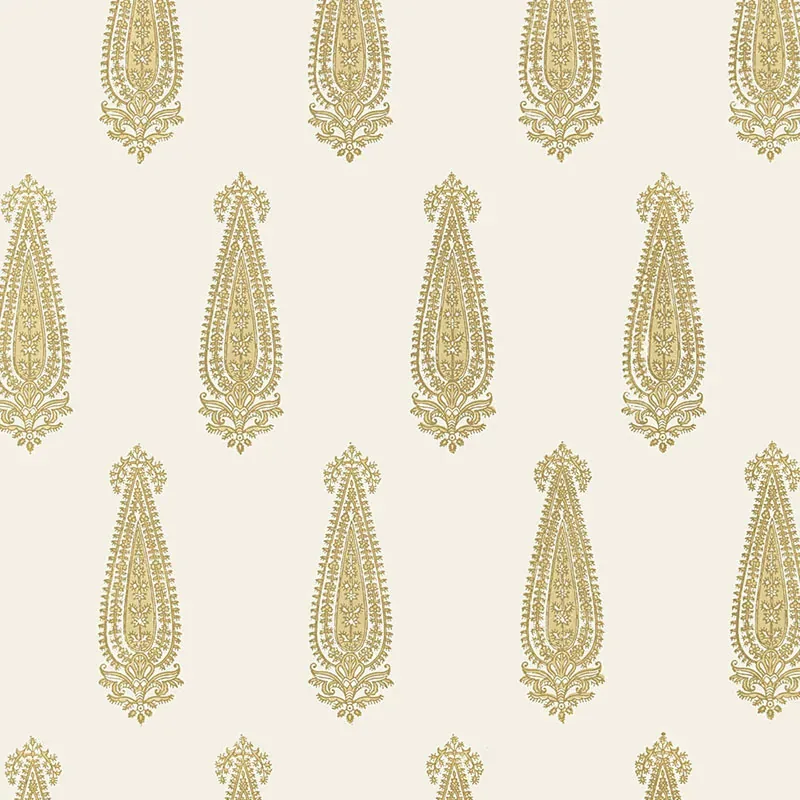 KATARA PAISLEY STRAW Schumacher Wallpaper wallpaper - SKU 5005332