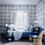 KATSUGI FUCHSIA & CHARTREUSE Schumacher Wallpaper wallpaper - SKU 5006963
