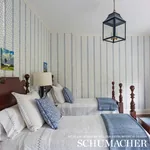 KATSURA STRIPE DELFT Schumacher Wallpaper wallpaper - SKU 5005201