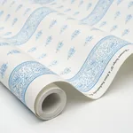 KATSURA STRIPE II CHAMBRAY Schumacher Wallpaper wallpaper - SKU 5015230