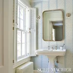 KATSURA STRIPE II CHAMBRAY Schumacher Wallpaper wallpaper - SKU 5015230