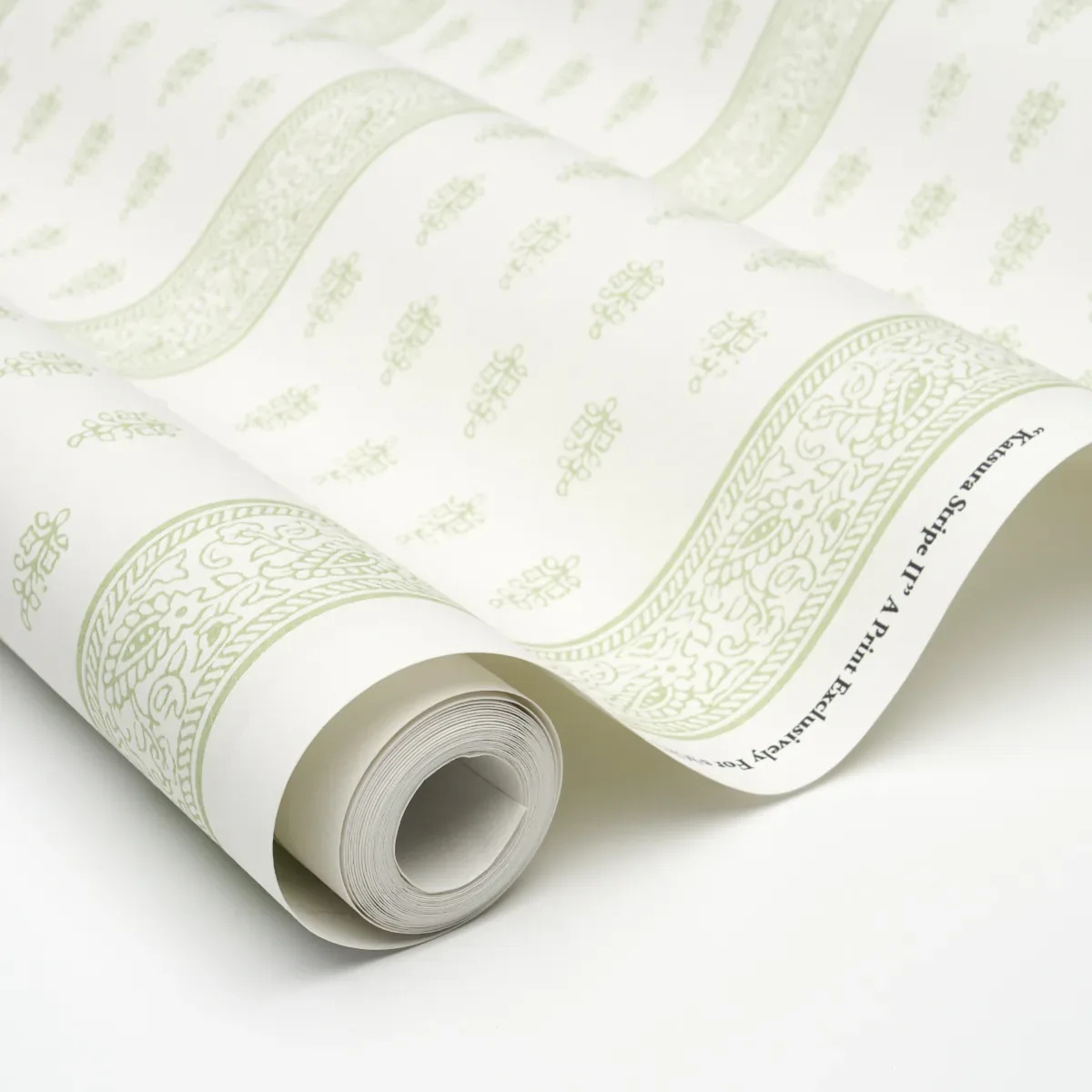 KATSURA STRIPE II LEAF Schumacher Wallpaper wallpaper - SKU 5015231