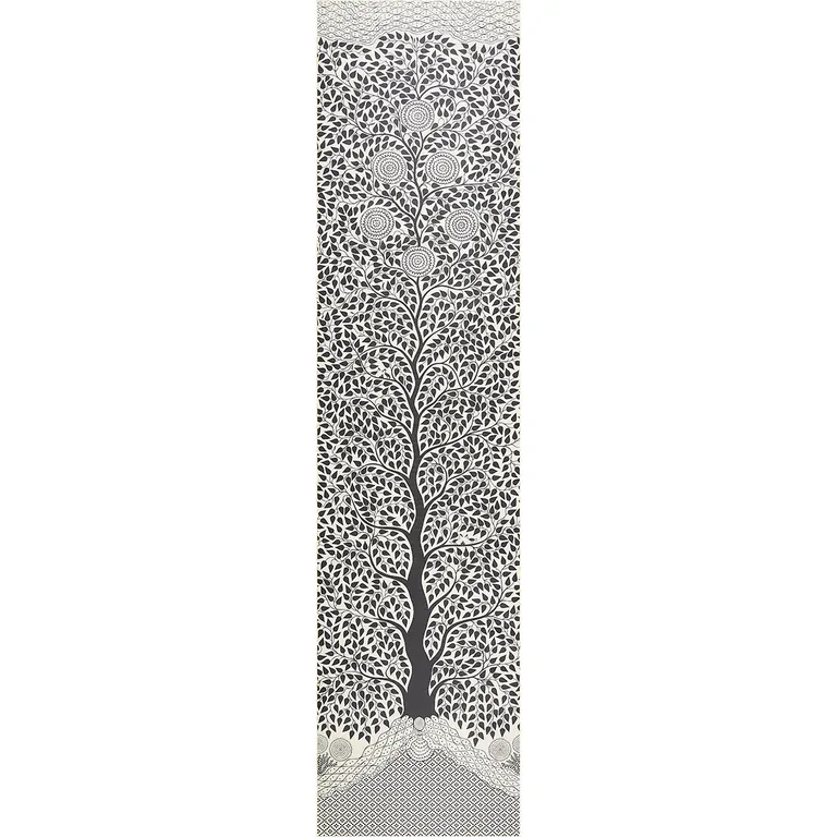 Schumacher KAYON SISAL PANEL wallpaper, color BLACK, SKU 5013723