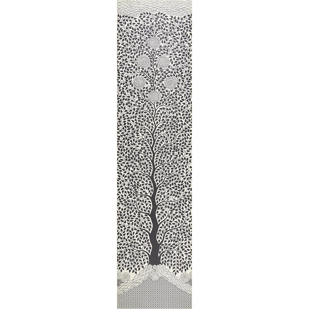 KAYON SISAL PANEL BLACK Schumacher Wallpaper wallpaper - SKU 5013723