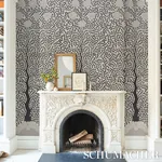 KAYON SISAL PANEL BLACK Schumacher Wallpaper wallpaper - SKU 5013723