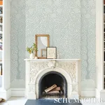 KAYON SISAL PANEL - SOFT BLUE Schumacher Wallpaper | Wallpap KAYON SISAL PANEL SOFT BLUE Schumacher Wallpaper wallpaper - SKU 5013720