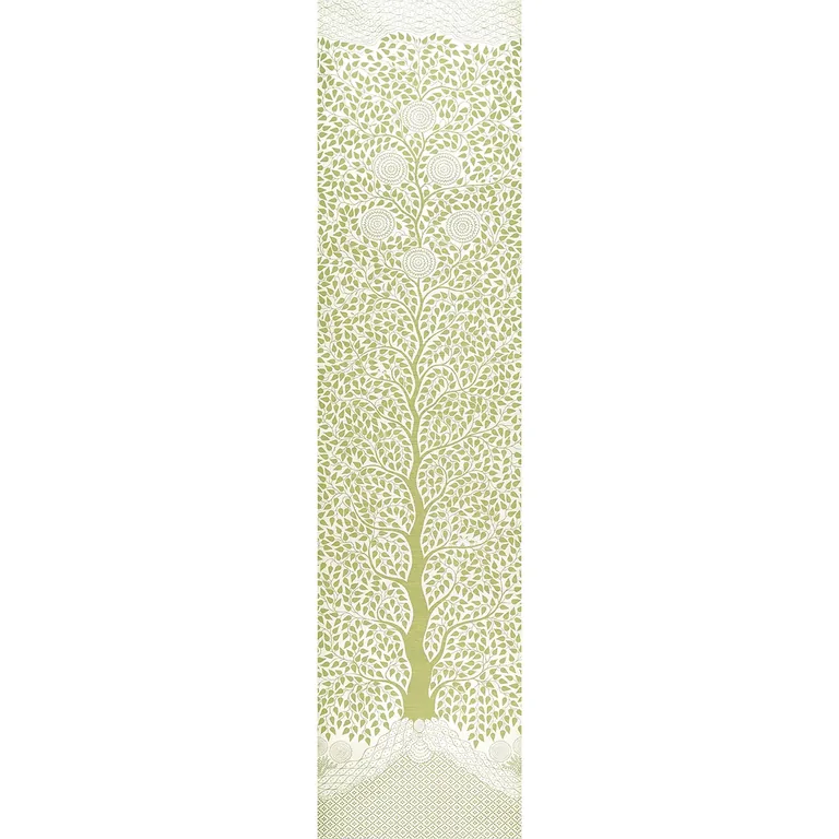 Schumacher KAYON SISAL PANEL wallpaper, color SOFT GREEN, SKU 5013721