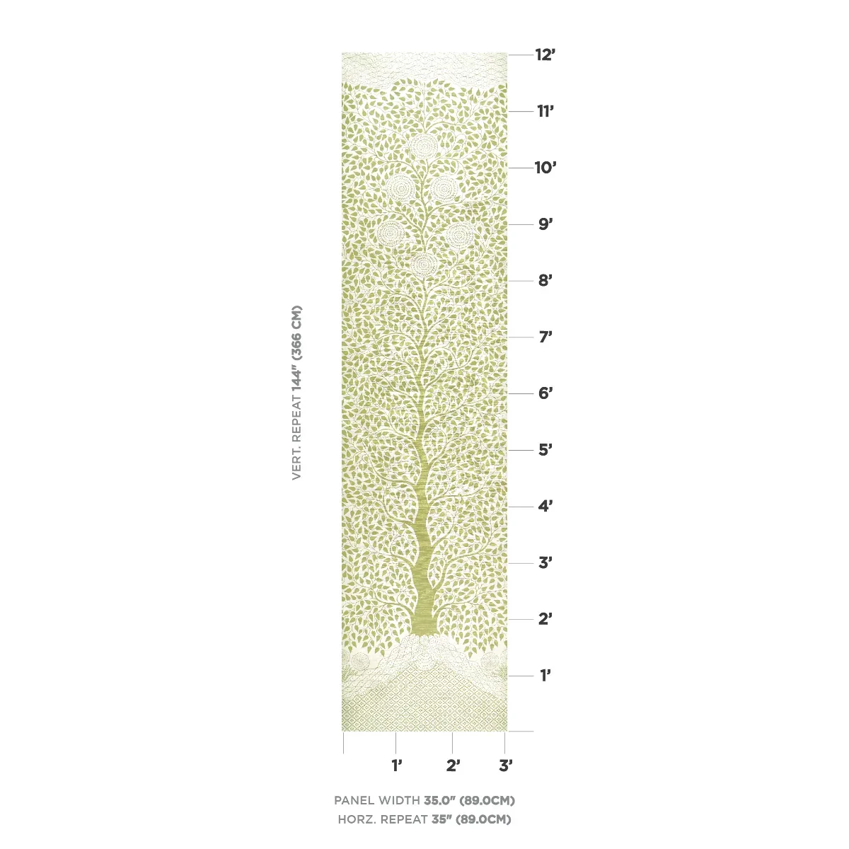 KAYON SISAL PANEL - SOFT GREEN Schumacher Wallpaper | Wallpa KAYON SISAL PANEL SOFT GREEN Schumacher Wallpaper wallpaper - SKU 5013721