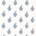 KERALA PAISLEY DELFT Schumacher Wallpaper wallpaper - SKU 5005281