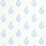 KERALA PAISLEY II - BLUE Schumacher Wallpaper | Wallpaper Tw KERALA PAISLEY II BLUE Schumacher Wallpaper wallpaper - SKU 5015211