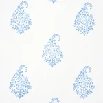 KERALA PAISLEY II - BLUE Schumacher Wallpaper | Wallpaper Tw KERALA PAISLEY II BLUE Schumacher Wallpaper wallpaper - SKU 5015211