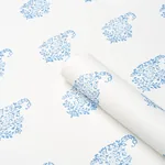KERALA PAISLEY II - BLUE Schumacher Wallpaper | Wallpaper Tw KERALA PAISLEY II BLUE Schumacher Wallpaper wallpaper - SKU 5015211