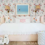 KHILANA FLORAL DELFT & ROSE Schumacher Wallpaper wallpaper - SKU 5009950
