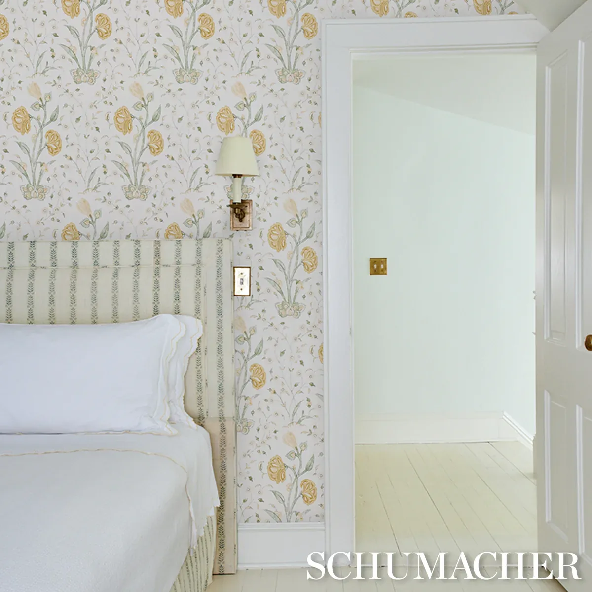 KHILANA FLORAL MARIGOLD Schumacher Wallpaper wallpaper - SKU 5009954