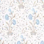 KHILANA FLORAL - SKY Schumacher Wallpaper | Wallpaper Twins KHILANA FLORAL SKY Schumacher Wallpaper wallpaper - SKU 5009956
