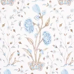 KHILANA FLORAL - SKY Schumacher Wallpaper | Wallpaper Twins KHILANA FLORAL SKY Schumacher Wallpaper wallpaper - SKU 5009956