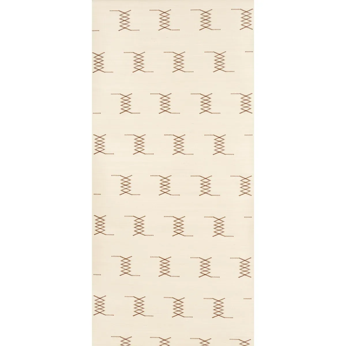 KIN SISAL EMBROIDERY - HAZEL ON IVORY Schumacher Wallpaper | KIN SISAL EMBROIDERY HAZEL ON IVORY Schumacher Wallpaper wallpaper - SKU 5015780