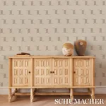 KIN SISAL EMBROIDERY - HAZEL ON IVORY Schumacher Wallpaper | KIN SISAL EMBROIDERY HAZEL ON IVORY Schumacher Wallpaper wallpaper - SKU 5015780