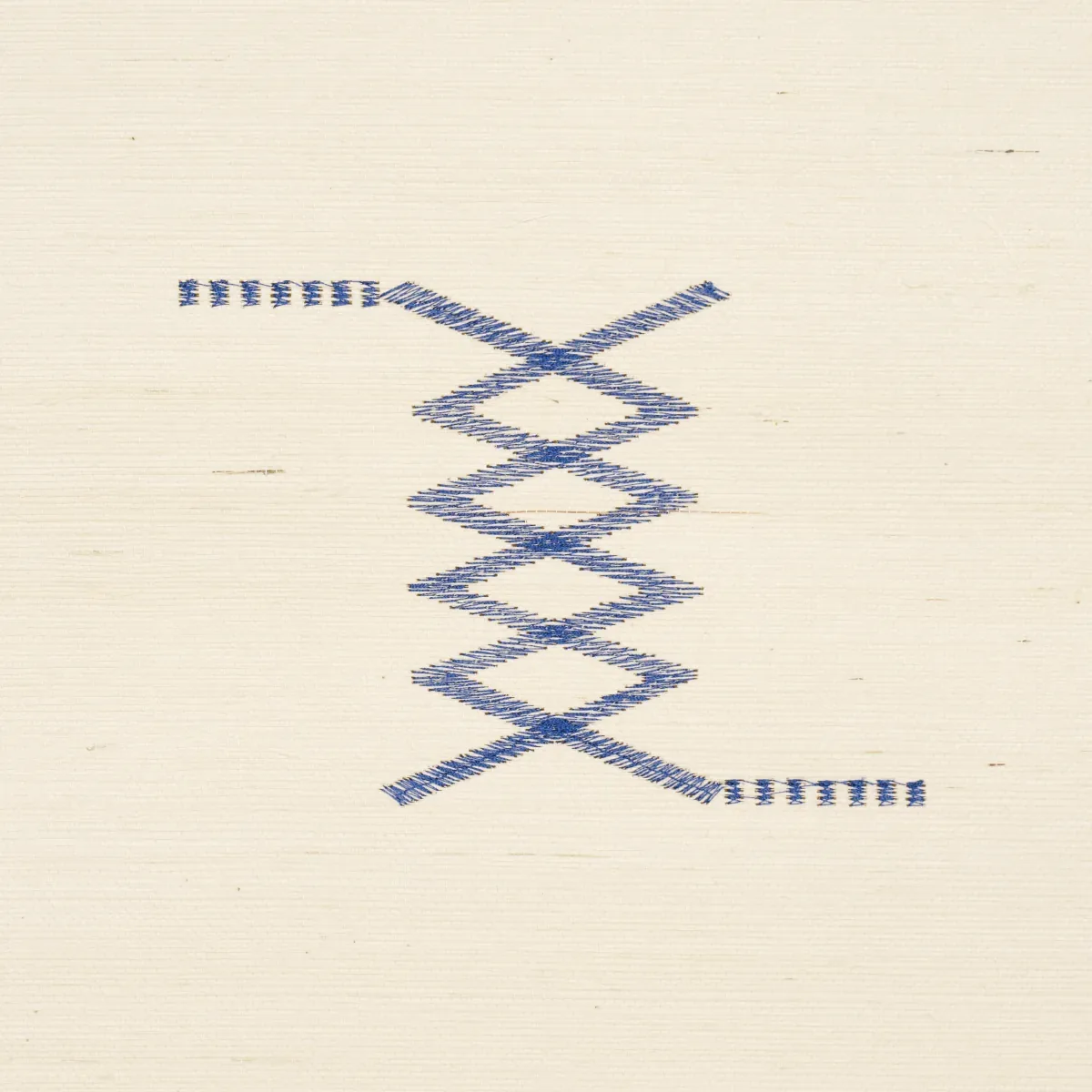 KIN SISAL EMBROIDERY - INK ON IVORY Schumacher Wallpaper | W KIN SISAL EMBROIDERY INK ON IVORY Schumacher Wallpaper wallpaper - SKU 5015781