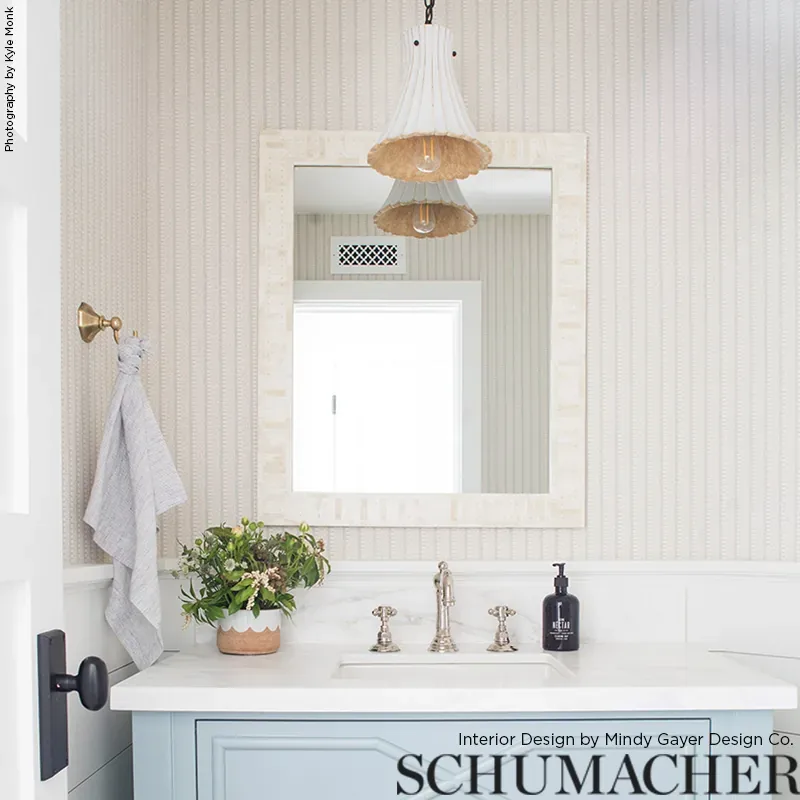 KIOSK ORPINGTON BLUE Schumacher Wallpaper wallpaper - SKU 5008014