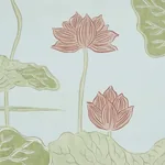 KIREINA LOTUS PANEL SET - MINERAL Schumacher Wallpaper | Wal KIREINA LOTUS PANEL SET MINERAL Schumacher Wallpaper wallpaper - SKU 5011692