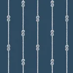 KNOT STRIPE NAVY Schumacher Wallpaper wallpaper - SKU 8858