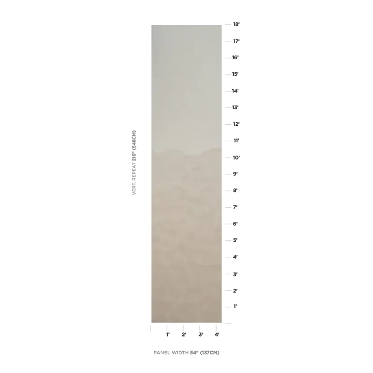 Schumacher KOBAI PANEL wallpaper, color NEUTRAL, SKU 5011461
