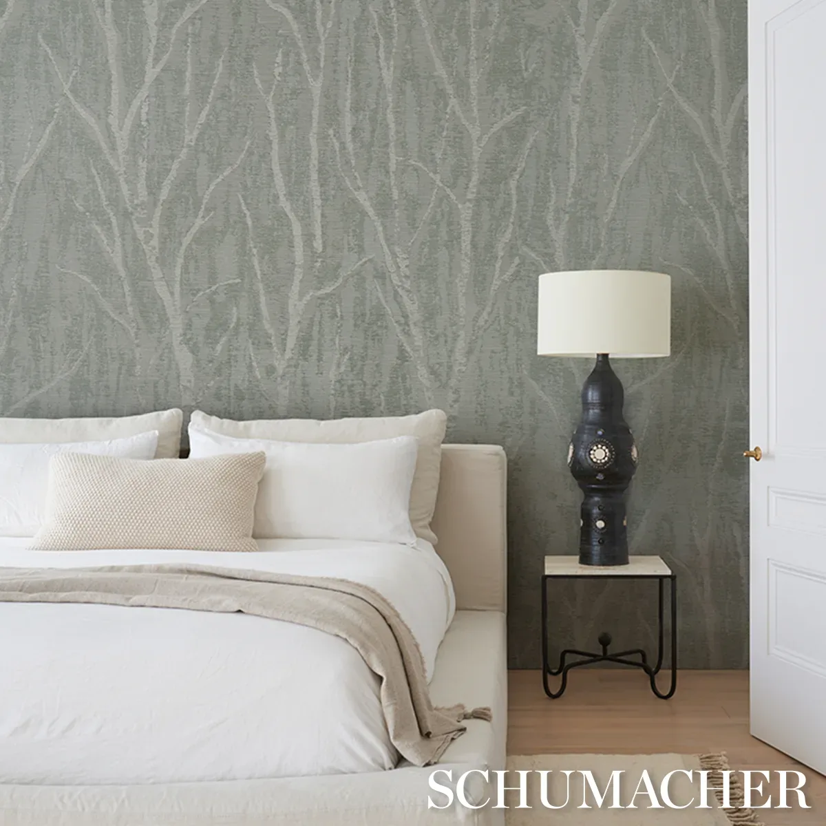 KOMOREBI MIST Schumacher Wallpaper wallpaper - SKU 5016590