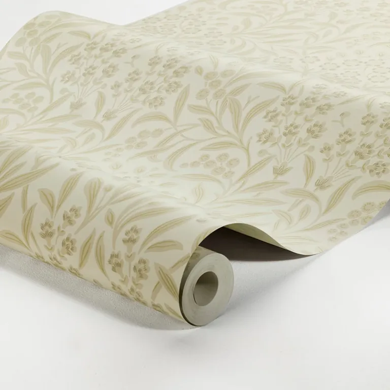 Schumacher KRYDDHYLLAN wallpaper, color IVORY, SKU 4185