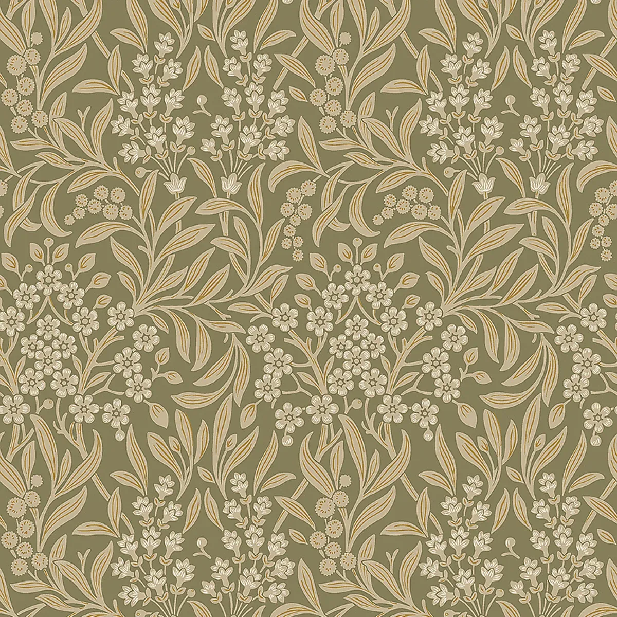 KRYDDHYLLAN LEAF Schumacher Wallpaper wallpaper - SKU 4183