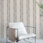 KUDU STRIPE BLACK Schumacher Wallpaper wallpaper - SKU 5012310