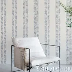 KUDU STRIPE SLATE Schumacher Wallpaper wallpaper - SKU 5012311