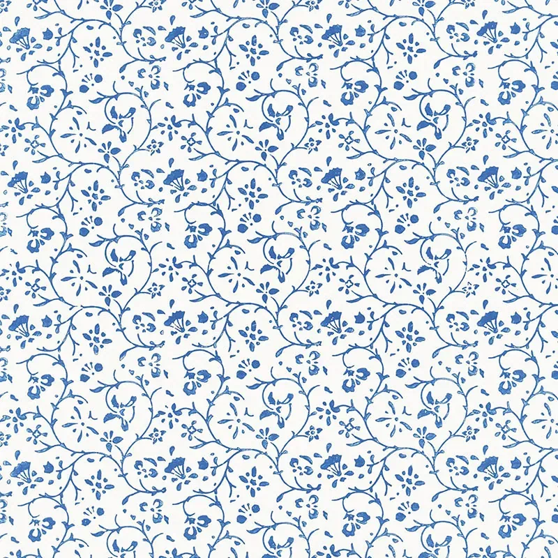 KYARA VINE DELFT Schumacher Wallpaper wallpaper - SKU 5005261