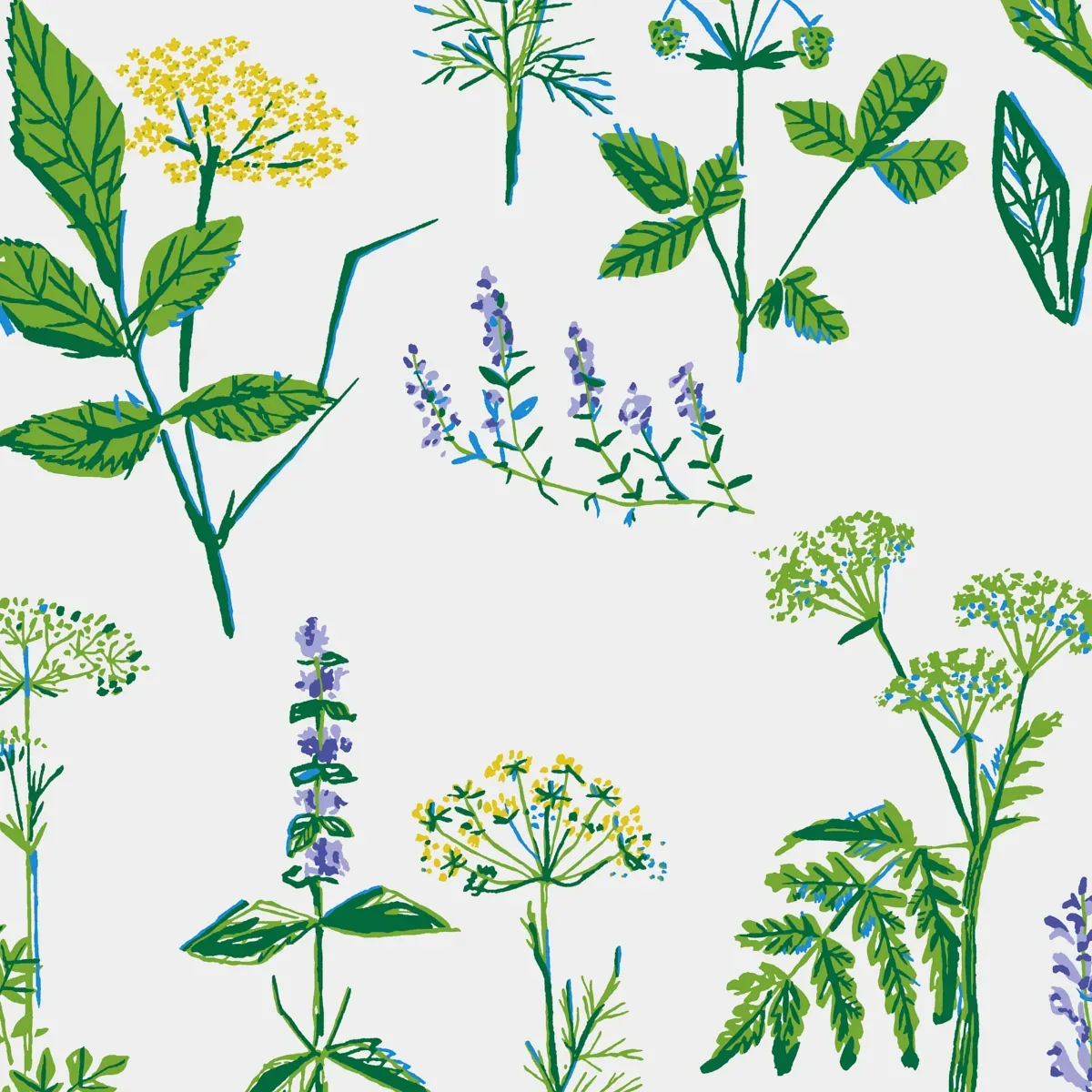 KÖKSVÄXTER LEAF Schumacher Wallpaper wallpaper - SKU 1789