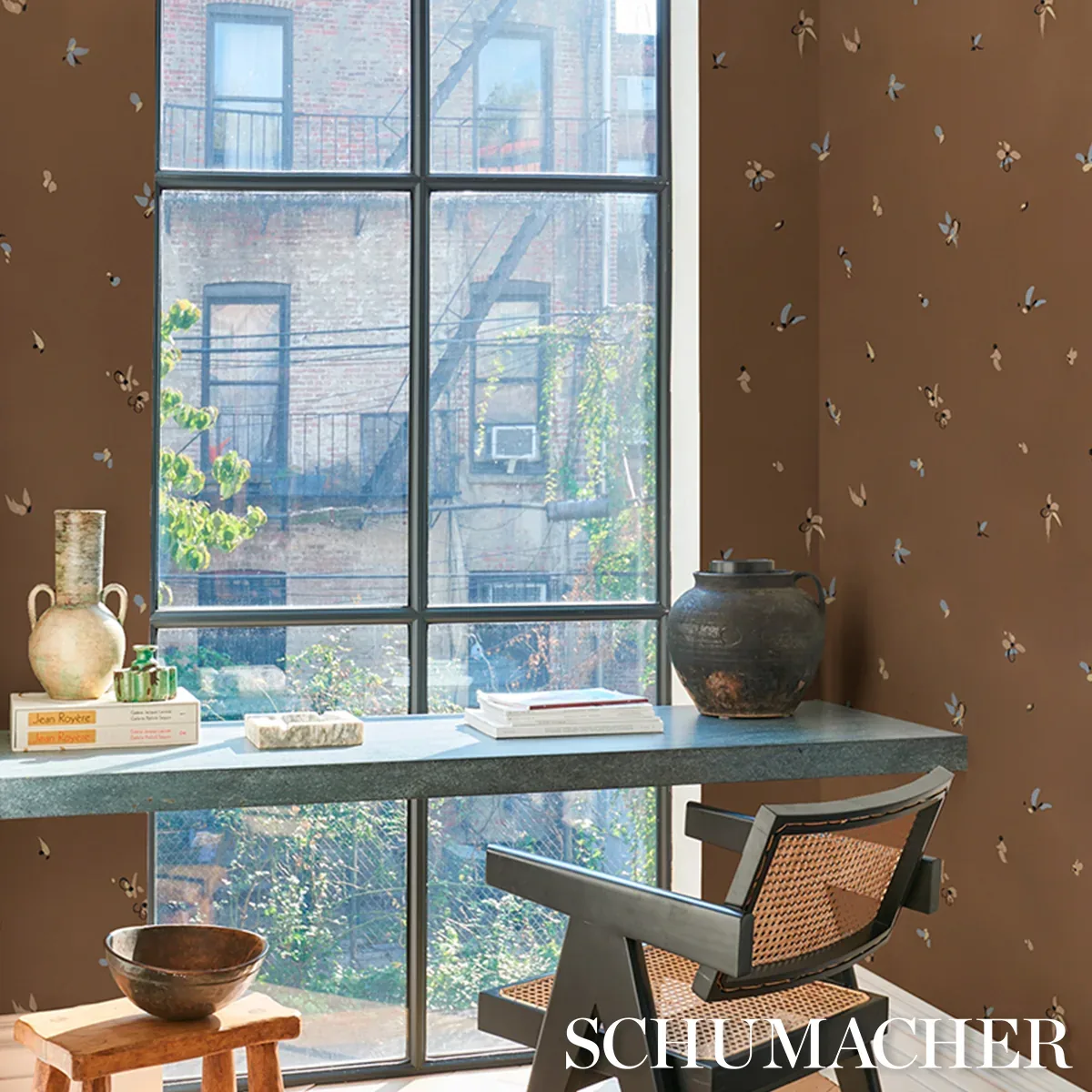 LA BELLE COPPER Schumacher Wallpaper wallpaper - SKU 5017510